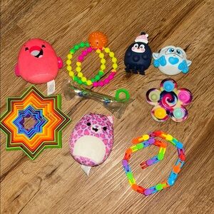 Colorful sensory kids toy bundle.